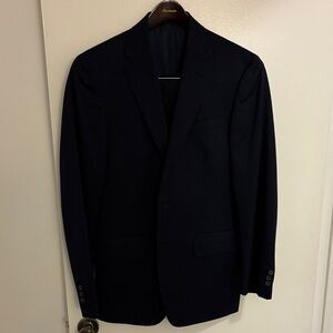 Men's Navy Pinstripe Suit